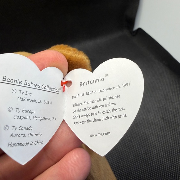 TY Beanie Baby Britannia Bear 1997 UK Flag Plush w/ Tag Vintage England - Picture 5 of 9